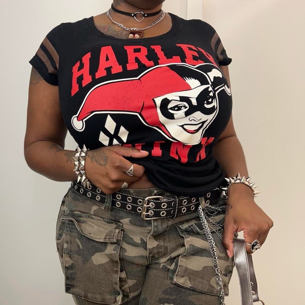 Classic Harley Quinn red and black Graphic T-Shirt